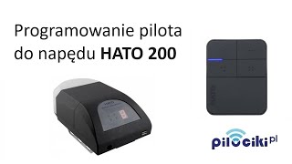 Programowanie pilota HATO do napędu HATO 200 [upl. by Raffaj]