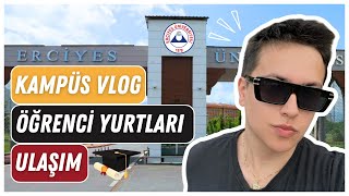 Erciyes Üniversitesi Kampüs Turu  Yurtlar Ulaşım İmkanları erciyesüniversitesi university vlog [upl. by Cesar]