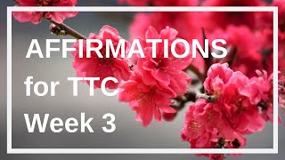 Fertility Affirmations for Getting Pregnant Week 3 [upl. by Ahgiel458]