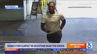 Surveillance video captures shooting near The Grove [upl. by Lise33]