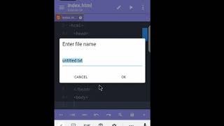 how to create css link used HTML acode android app  css link in html acode app [upl. by Hackett]