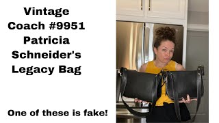 Vintage Coach 9951 Patricia’s Legacy Bag and a fake Help with Spotting a Counterfeit [upl. by Ravi685]