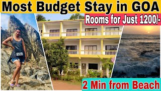 Goa’s Most Budget Stay  Rooms Just 1200  Budget Hotel in Goa for Couples  North Goa Hotels ​⁠ [upl. by Nilorac]