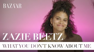 Zazie Beetz talks Atlanta Rihanna party tricks and guilty pleasures  Bazaar UK [upl. by Yrram]