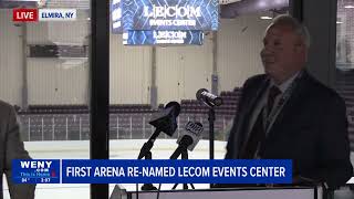 Elmiras First Arena renamed LECOM Events Center [upl. by Chapell]