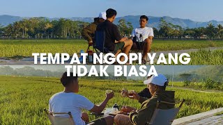 Tempat Ngopi Yang Tidak Biasa ‼  Tengah sawah Sejuknya udara pagi dan hangatnya matahari pagi [upl. by Jose]