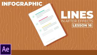 Animate Infographic Lines in After Effects  2D Corporate Explainer Animation Course Lesson 16 [upl. by Anivla682]