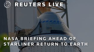 LIVE NASA holds a briefing ahead of Starliner return to Earth [upl. by Yleik]