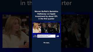 Warren Buffetts Berkshire Hathaway cut Apple investment by about 13 in the first quarter [upl. by Nap]