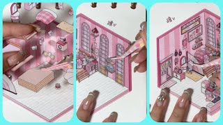 stickers your bedroom💕cute kawaii sticker🌈 Immersive [upl. by Merceer916]