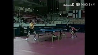 Table Tennis 1998 JO Waldner vs Liu Guoliang highlights [upl. by Lannie]