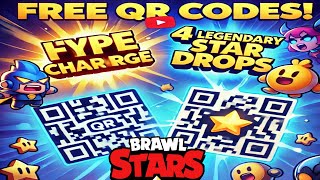 Free Brawl Stars QR Codes Hypercharge amp 4 Legendary Star Drops 🔥 [upl. by Lybis]