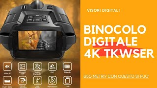 Novità Prodotti Binocolo Digitale 4K TKWSER [upl. by Attesor]