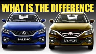 What is Main Difference Between Maruti Baleno vs Toyota Glanza 2023Maruti Baleno vs Glanza 2023 [upl. by Ymaj]