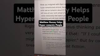 Hyperromantic Advice From Worlds 1 Dating amp Confidence Coach Matthew Hussey ❤ Hyperromanticism [upl. by Carole]