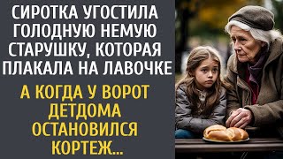 Сиротка угостила немую старушку плакавшую на лавочке… А когда у ворот детдома остановился кортеж… [upl. by Rickey]