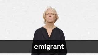 How to pronounce EMIGRANT in American English [upl. by Vallo]