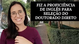 PROFICIÊNCIA DE INGLÊS PARA SELEÇÃO DO DOUTORADO DIRETO NA UNIÃO CULTURAL EM SÃO PAULO [upl. by Wyon]