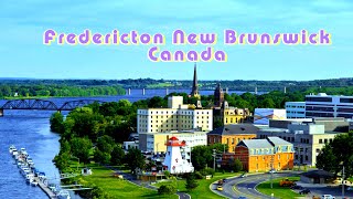 Fredericton New Brunswick Canada Drone 4K [upl. by Eusassilem]