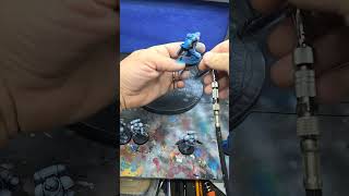 Basing UltraMarines blue warhammerart minipainting [upl. by Brandice453]