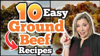 10 UNBELIEVABLE WAYS TO USE GROUND BEEF  SIMPLE and AMAZING GROUND BEEF RECIPES [upl. by Notgnimer548]