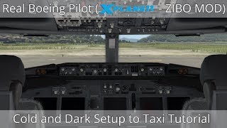 Real Boeing Pilot  737NG Cold amp Dark Setup Tutorial [upl. by Cressy]