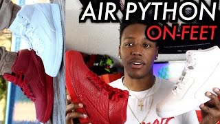 quotAlbino Vs Red Octoberquot Nike Air Python OnFeet W Review [upl. by Mauralia]