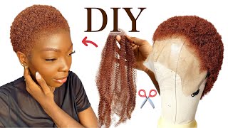 DIY LA PERRUQUE EFFET CHEVEUX RASÉS  TIKTOK LOW CUT WIG [upl. by Ettennad]