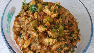 Chicken Chole Masala  Chicken and Chickpea Curry [upl. by Ahseela]