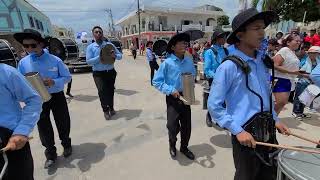 Corozal Community College Marching Band performing at the 10th of September Parade in Corozal Town [upl. by Scandura]