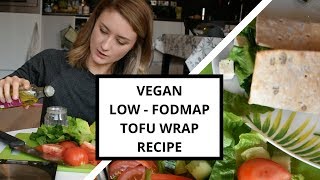 LowFODMAP Vegan GF Lunch  quotFetaquot Tofu amp Salad Wrap [upl. by Birdella42]