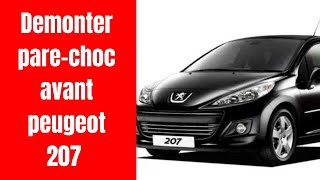 démonter pare choc avant Peugeot 207 [upl. by Arden]