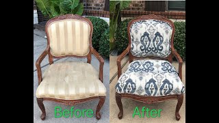 DIY  How to Reupholster a Chair [upl. by Carrol]