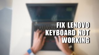 😍 FAST Fix Lenovo Keyboard Not Working Windows 1011  How To [upl. by Annaerda506]