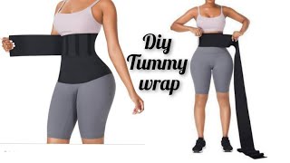 DIY Tummy wrap belt • DIY Waist trainer [upl. by Notgnirrac824]