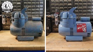 Old Airbrush Compressor Restoration [upl. by Jenei]