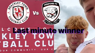 Brackley town vs Hereford FC last minute winner￼ [upl. by Kabab]