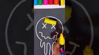 بوسكا نيون posca poscamarker poscapendrawing draw neon shorts [upl. by Flossy305]