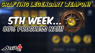 Mir4 5th Week Farming for my First legendary weapon as a low level [upl. by Akirre]