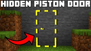 🦅 Minecraft Bedrock 119  EASY HIDDEN PISTON DOOR TUTORIAL [upl. by Maker487]