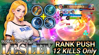 Lesley Solo Rank Push  Maniac 12 Kills Only  MLBB  Black Shark Gaming [upl. by Verras]