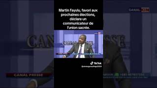 URGENT ⚠️ URGENT UNION SACRÉE DECLARE QUE MARTIN FAYULU A [upl. by Kelwin450]