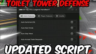 NEW Roblox Toilet Tower Defense Script  Infinite Coins Dupe Auto Farm Marco  Pastebin 2024 [upl. by Zulaledairam328]