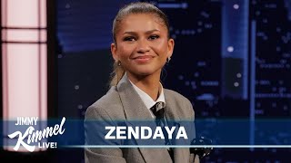 Zendaya on Family Seeing Challengers Love Scenes Being a Meme amp Escaping a Ticket with Tom Holland [upl. by Maighdiln]