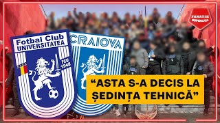 ARMISTITIU intre FCU Craiova si Universitatea Craiova pe fondul BATAILOR dintre fani [upl. by Poore]