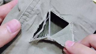 Teach yourself amazing sewing skills to magically fix a hole in your pants [upl. by Croner]