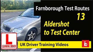 Aldershot to exam center part 13  farnborough driving routes [upl. by Adnilrev]