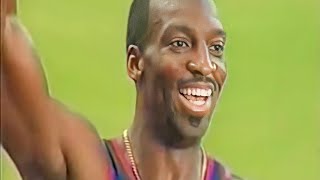 Michael Johnson  World Record 400m  4318  1999 Seville  High Quality [upl. by Hadeehsar]