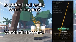 🔱 Is The Trident Rod really worth it Roblox Fisch 🔱 [upl. by Iives]