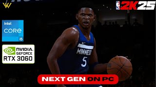 Nvidia RTX 3060 Laptop Benchmark Test  NBA 2K25 NextGen Gameplay on PC [upl. by Suryt]